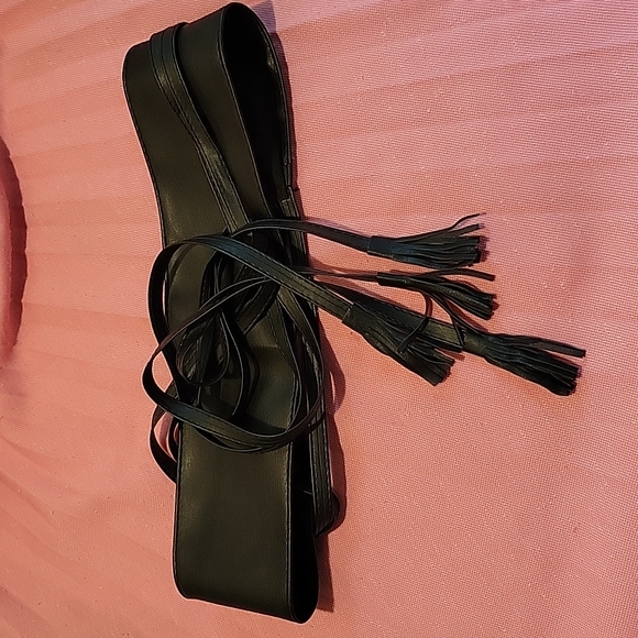 Vegan Leather Wrap Tassel Belt - Picture 7 of 13